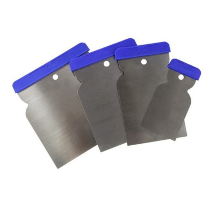 Colad 4-Piece Stainless Steel Japanese Spackle Putty Multipurpose Use Knives
