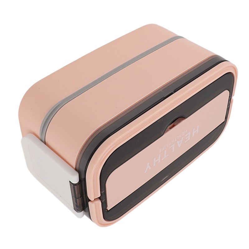 Double Layer Bento Box 316 Stainless Steel Compartment Portable Lunch