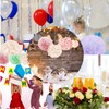 10pcs Multicolour Hanging Tissue Paper Pom Poms, Paper Flowers Ball