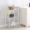 MallBoo 3-Tier Metal Freestanding Storage Shelf,Standing Bathroom Shelves with 3