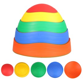 WYZworks - 5pcs Stepping Stones for Kids, Stepping Stones Outdoor, Balance Board Kids, Obstacle Course for Kids, Plastic Stepping Stones, Balance Beam, Toddler Outdoor Toys