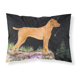Caroline's Treasures SS8478PILLOWCASE Starry Night Vizsla Moisture Wicking Fabric Standard Pillowcase, Large, Multicolor