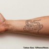 'Patterned Snake' Temporary Tattoo - Water Resistant, Skin-Safe, Non-Toxic Transfer