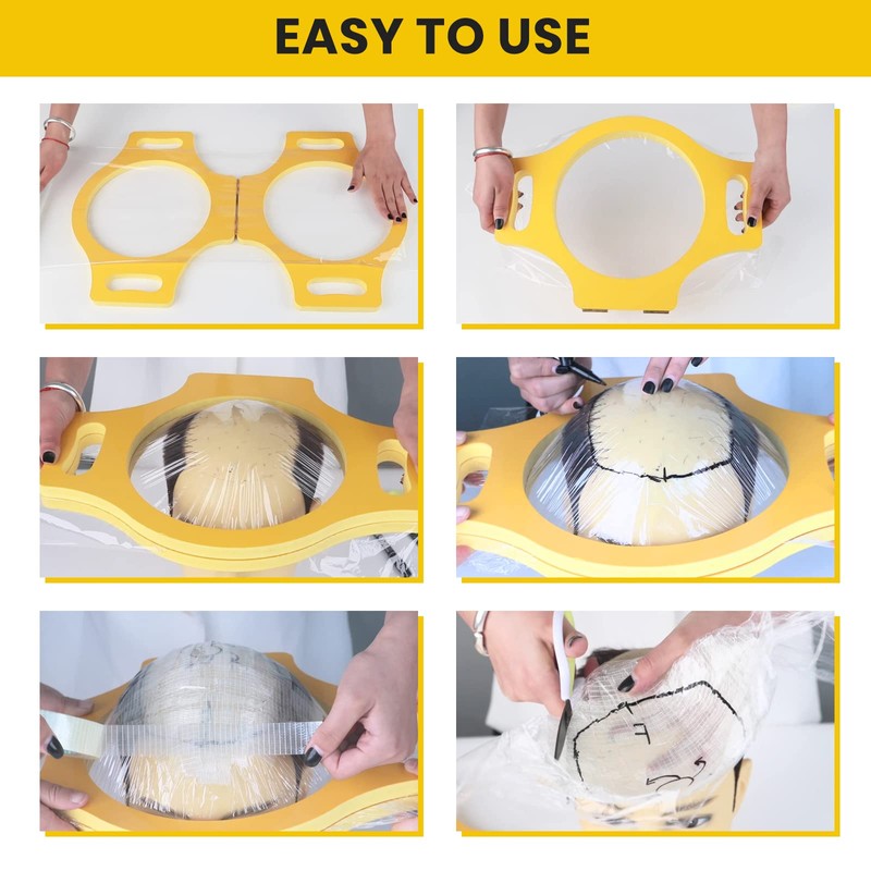 Hair System Template Maker Tool for Custom Made Toupee Hair