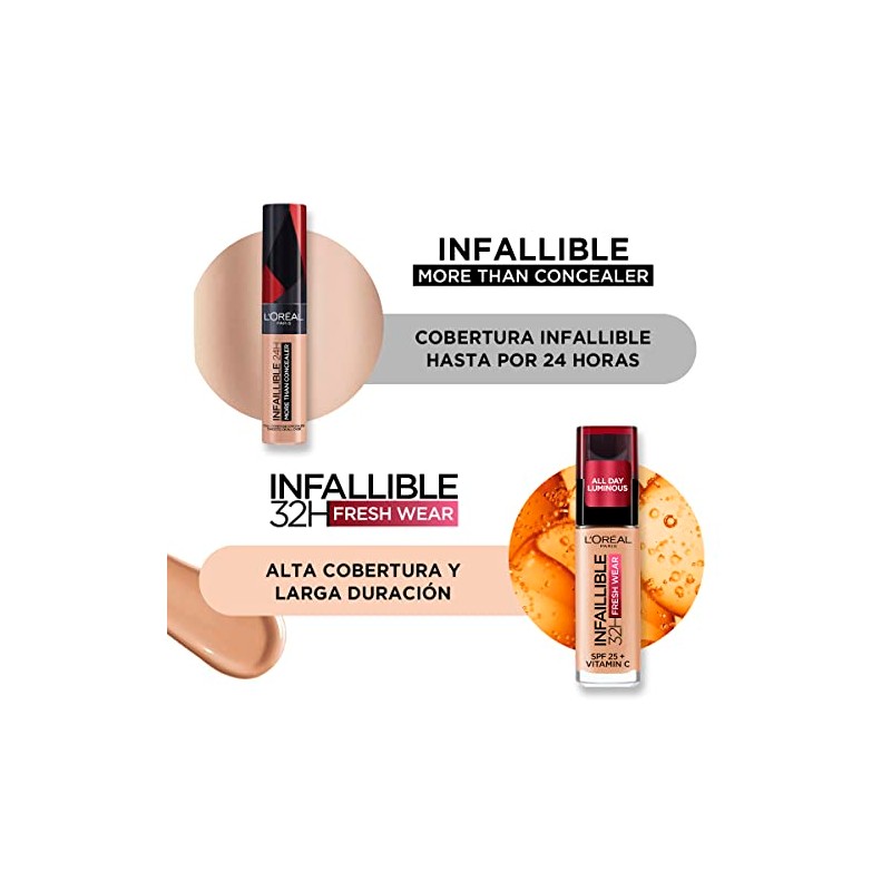 L'Oreal Paris Kit base de maquillaje Infalible 200 + corrector