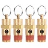 M METERXITY 4-Pack Air Compressor Pressure Release Safety Valve, 1/4"