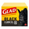 Glad Black Garbage Bags - Extra-Large 135 Litres - 20