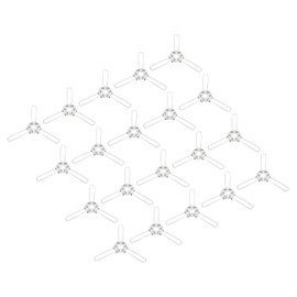 PATIKIL 2.4" Lampshade Spring Clip, 20 Pack Metal Fixing Spring Clip 3 Forks Light Shade Adapter for Pendant Lamps Lanterns, Silver Tone