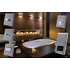 Double Plug Socket 2 Gang - Satin Chrome - Square