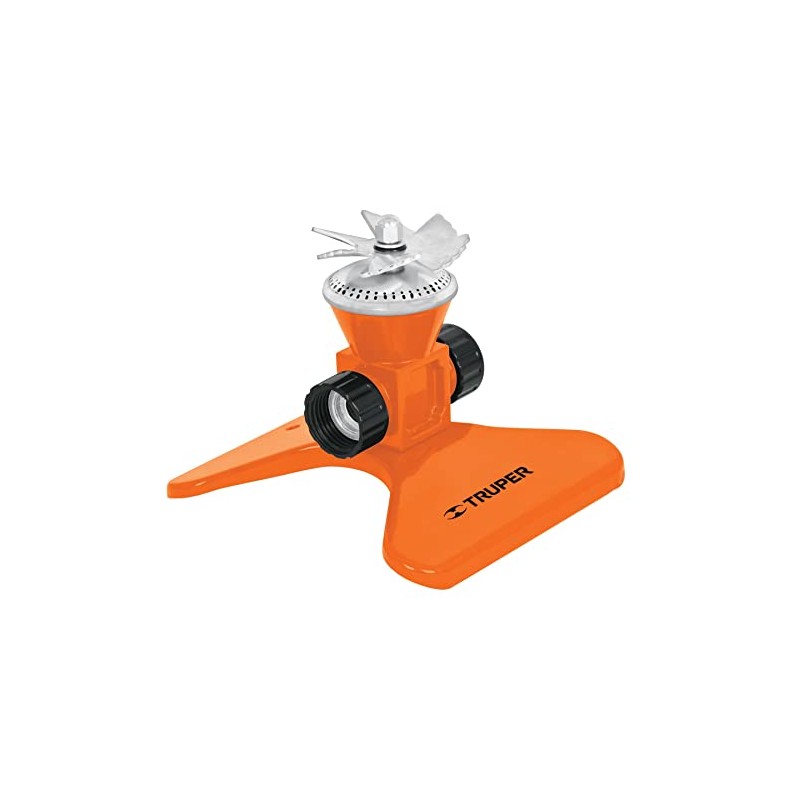 Truper ASP-50, Aspersor metálico, giratorio con aspas, diámetro riego 5