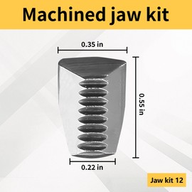 12 Pack 30-55-0035 Machined Jaws Kit,Replacement Jaws Set Fits For Milwaukee Rivet Tool Replacement Parts Machined Jaws Kits - Upgrade Your Riveter Today Premium