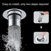 UgyDuky 2Pcs Bathroom Sink Stopper Pop Up Sink Drain Filter