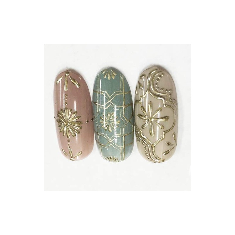 Naility! Metallic Gel M02 Gold 4g Gel Nail 4g (x1)