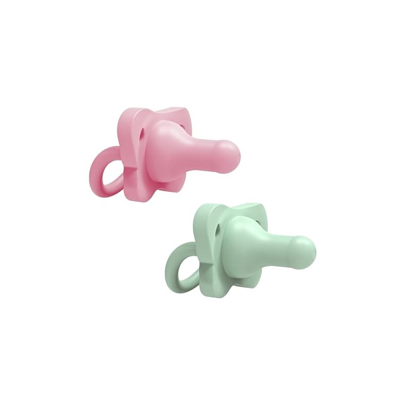 Dr. Brown's HappyPaci™ Chupón 100% silicona, paquete de 2, el
