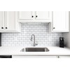 StyloVue 100 Pieces Peel and Stick Backsplash for Kitchen, 3"