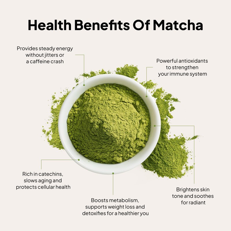 Premium Organic Matcha Powder 8oz (Tin) – Culinary Grade, Pure,