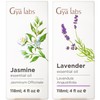 Gya Labs Jasmine Essential Oil for Diffuser & Lavender Essential