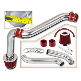 Rtunes Racing Cold Air Intake Kit + Filter Combo RED Compatible For Honda 94-02 Accord / 97-01 Prelude 2.2L/2.3L I4