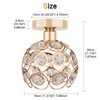 Zevnico Gold Mini Chandelier Light Fixture, Crystal Ceiling Light, Semi
