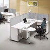 GOF Office Partition Single Full Fabric Panel (L-Post 48" h)