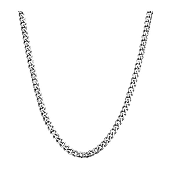 Kritz Unisex Curb Chain 3 mm Width for Men and