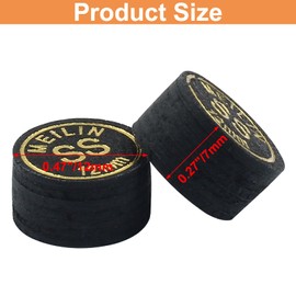 Coufce 4PCS 12mm Pool Cue Tips Super Soft How Cue Tip Billiard Accessories Suitable for Pool Cues and Snooker