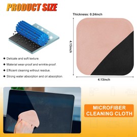 SuperKaKa Pink Car Screen Cleaner- Vehicle Touchscreen Microfiber Cleaning Cloth, Touch Screens Clean Wipes Cars Interior Accessories for Auto Dashboard Display (Pink)