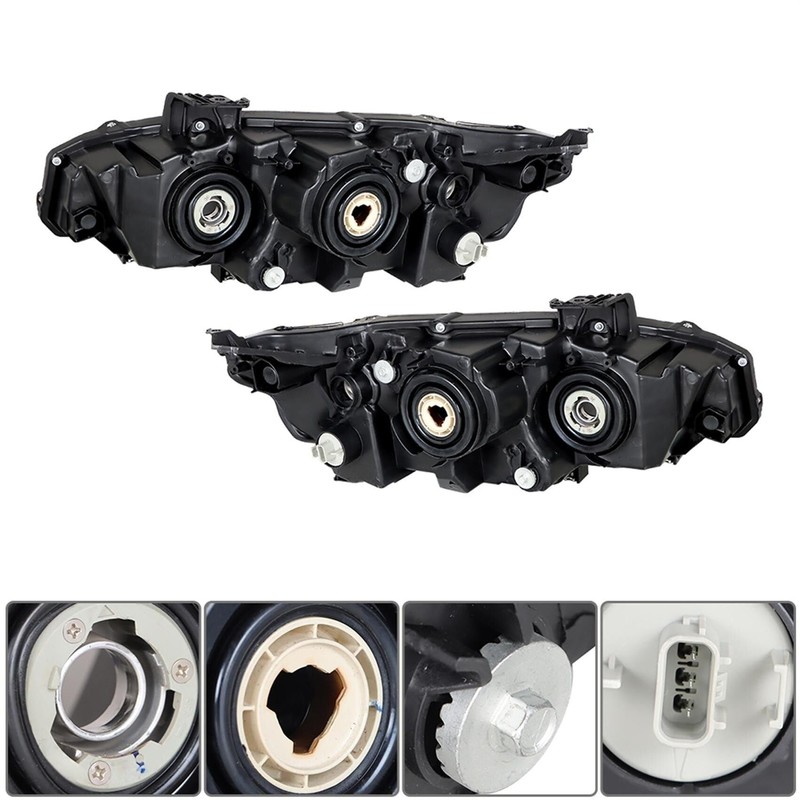 labwork Headlight Assembly Replacement for Honda Civic 2016-2021 Headlights Set