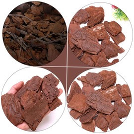 Hohopeti 500g Pine Bark Landscaping Material for Reptiles Breeding Box Rainforest Decor for Turtle Tanks Natural Ornament for Reptile Habitat