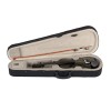 Unbranded New 3/4 Acoustic Violin Case Bow Rosin Black