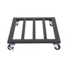 DYNAMI Plant Caddy with Wheels,14inch Heavy Duty Metal Plant Stand,Square