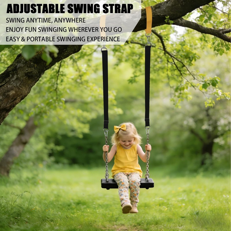 DONILIGA Adjustable Tree Swing Straps Hanging Kit (Set of 4)