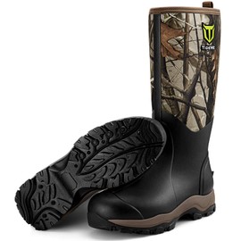 TIDEWE Hunting Boot for Men, Insulated Waterproof Sturdy 16" Men's Hunting Boot, 6mm Neoprene and Rubber Outdoor Boot Next Camo G2 US Size 11