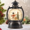 Christmas Snow Globes, Snowman Elk Trees Scene Snow Globes, Glittering