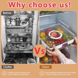 Noheiwur Snackle Box Container 12 Compartment,Divided Veggie Tray with Lid Airtight, Fridge Organizer, BPA-Free Food Storage Container Serving Tray for Snack, Fruit, Candy, Nuts