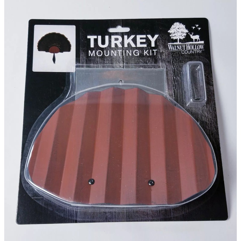 Walnut Hollow Turkey Fan and Beard Mounting Kit (Rustic Red)