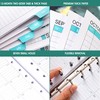 2025-2026 Monthly Planner Refill - Planner Inserts with 7-Hole Punched,