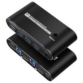 kvm Switch Displayport 2 Port 1440p kvm Switch displayport 1 Monitors 2 Computers 1440p 120hz 144hz 165hz 240hz FreeSync G-SYNC