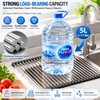 Roll-Up Stainless Steel Sink Drying Rack for Kitchen Counter Space