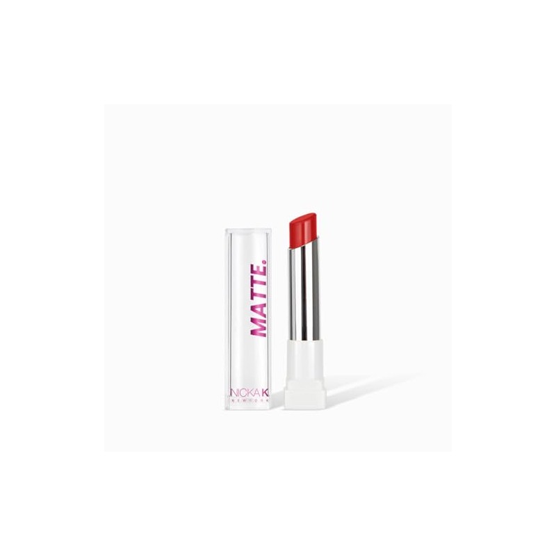 Nicka K New York Matte Lipstick, Alpha Red, Long Lasting,