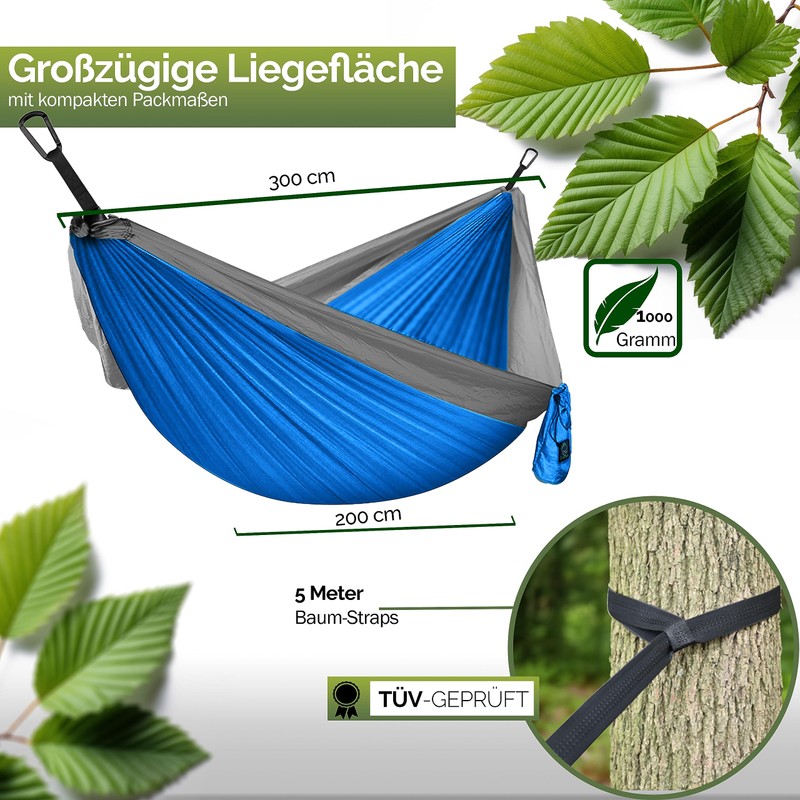 Hammock Camping Hammock for 2 People, Ultralight Outdoor Hammock, Perfect