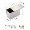 CHEFMADE Bread Mold with Lid, Slim Pound Mold, Non-Sticky Bread