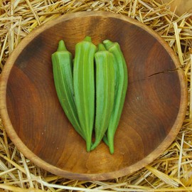 Organic Okra Seeds, APPR. 125, Clemson Spineless Okra, Heirloom Vegetable Seeds, Certified Organic, Non GMO, Non Hybrid, USA