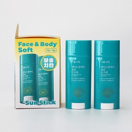 Plant Nara Face & Body Soft Sun Stick 30g (2 packs) / 식물나라 페이스 앤 바디 보송 선스틱 30g 2개