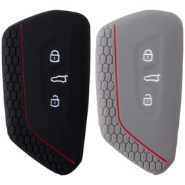 ANBOO 2er Pack Schlüsselhülle für VW ID.6 X/ID.6 CROZZ/ID.4 X/ID.3, Silikon Key Cover für VW Golf 8/Skoda/SEAT Leon, Autoschlüssel Schutz Case – VW Schlüsselhülle & Golf 8 Schlüsselhülle