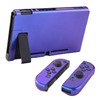 eXtremeRate Glossy Back Cover for PlayVital Switch Console, NS Joycon