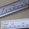 1Pc White Self-Adhesive Measuring Tape, Double Scale Stick on Workbench