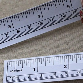 1Pc White Self-Adhesive Measuring Tape, Double Scale Stick on Workbench Ruler, Sticky Tape Measure for Work Bench, Saw Table, Drafting Table, 36",Tape Measures，Measuring and Layout Tools