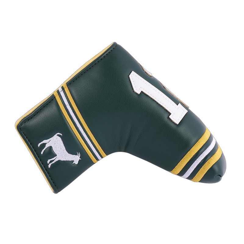 SHABIER Dark Green Golf Putter Cover with NO.12 Design Headcover