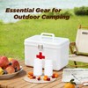10 Pack Travel Pill Bottles - White Food Grade Plastic